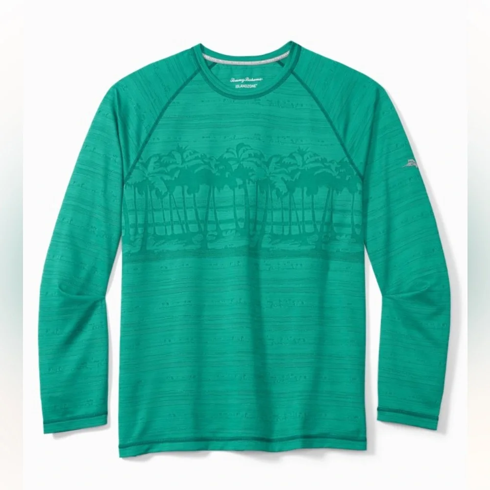 NWT TOMMY BAHAMA Palm Boulevard IslandZone® Long-Sleeve Crew - Picture 3 of 5